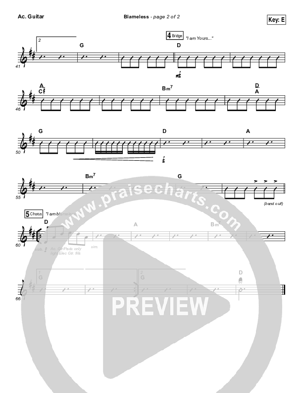 Blameless Acoustic Guitar (Dara Maclean)