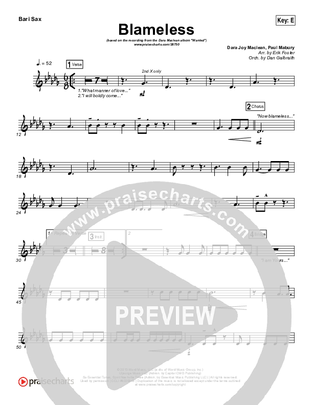 Blameless Bari Sax (Dara Maclean)