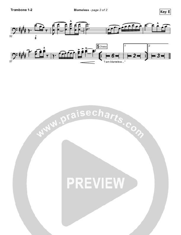 Blameless Trombone 1/2 (Dara Maclean)