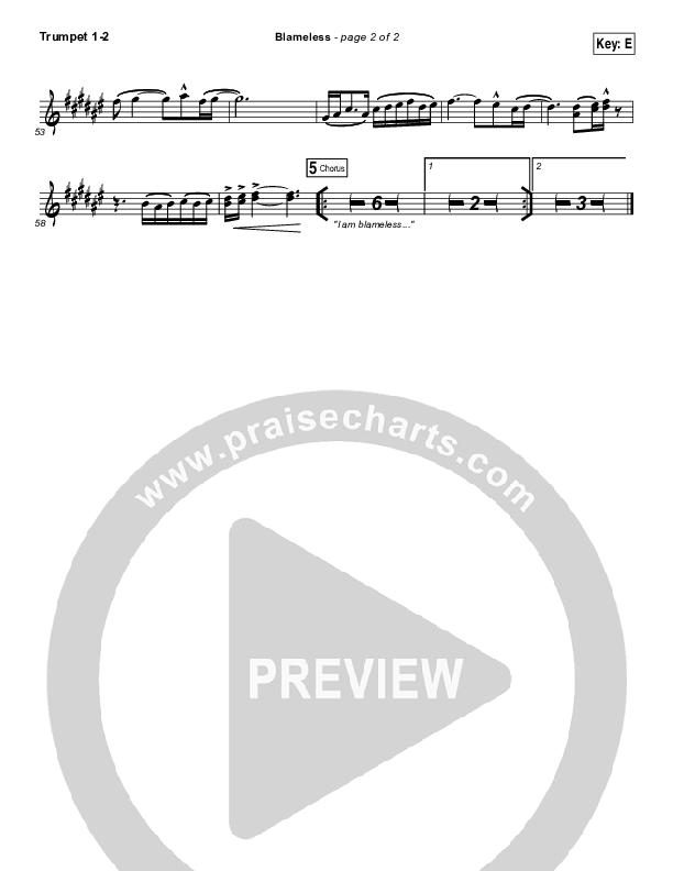 Blameless Trumpet 1,2 (Dara Maclean)