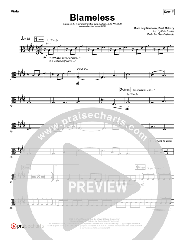 Blameless Viola (Dara Maclean)