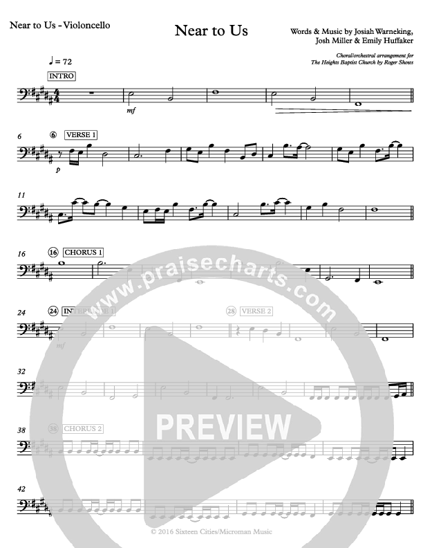 Near To Us Violincello (Sixteen Cities)