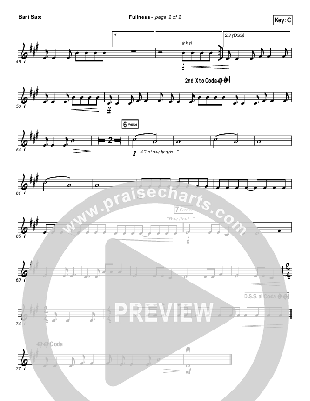 Fullness Bari Sax (Elevation Worship)