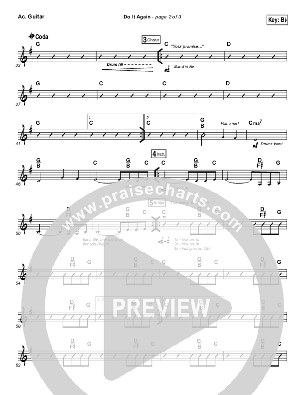 Do It Again Acoustic Guitar (Elevation Worship)