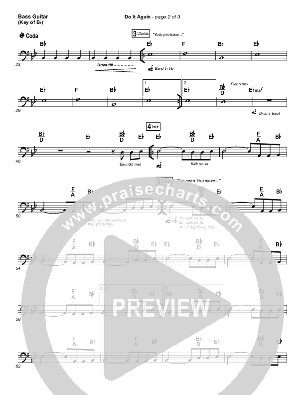 Do It Again Bass Guitar (Elevation Worship)