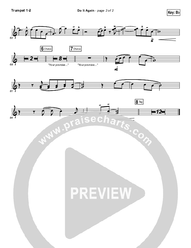 Do It Again Trumpet 1,2 (Elevation Worship)