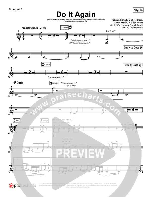 Do It Again Trumpet 3 (Elevation Worship)