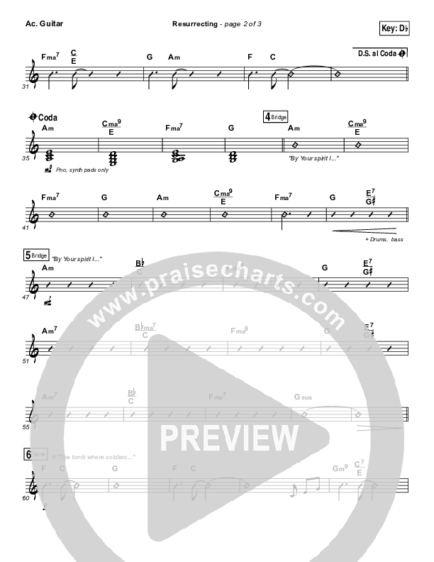 Resurrecting (Studio) Acoustic Guitar (Elevation Worship)