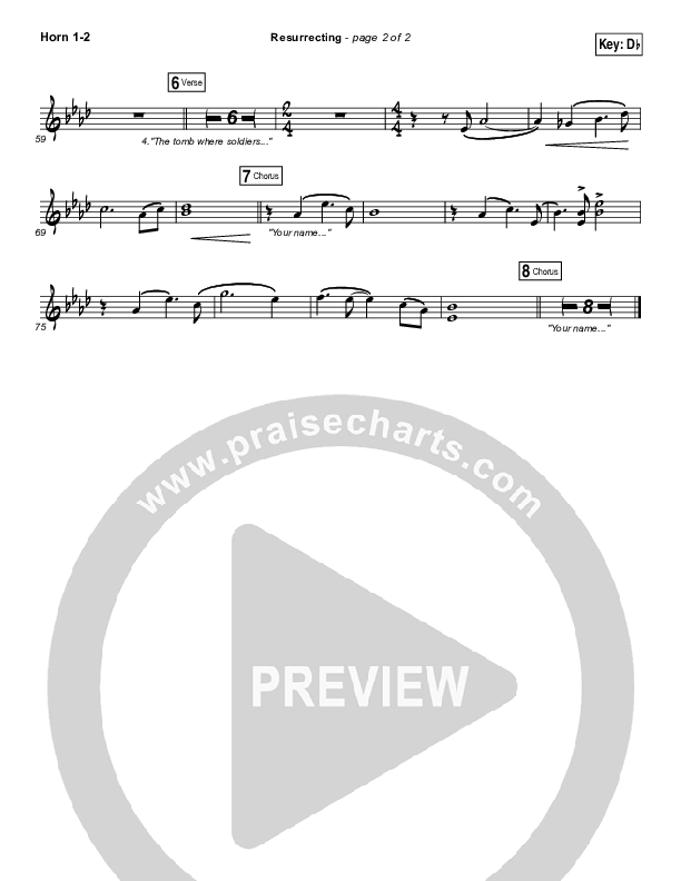 Resurrecting (Studio) French Horn 1/2 (Elevation Worship)