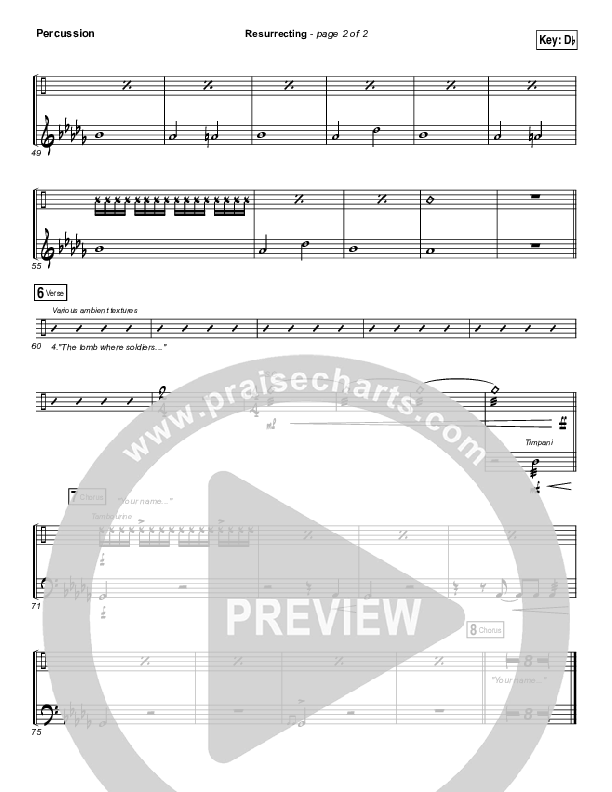 Resurrecting (Studio) Percussion (Elevation Worship)