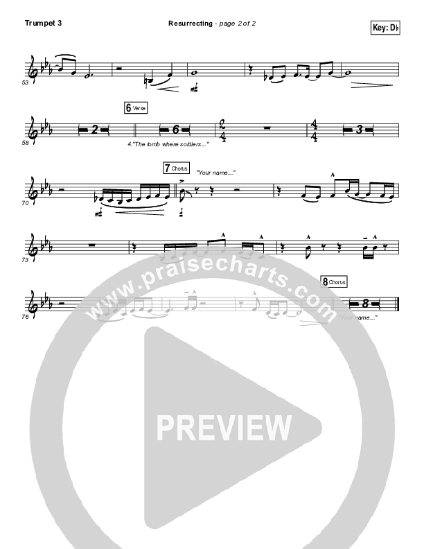 Resurrecting (Studio) Trumpet 3 (Elevation Worship)