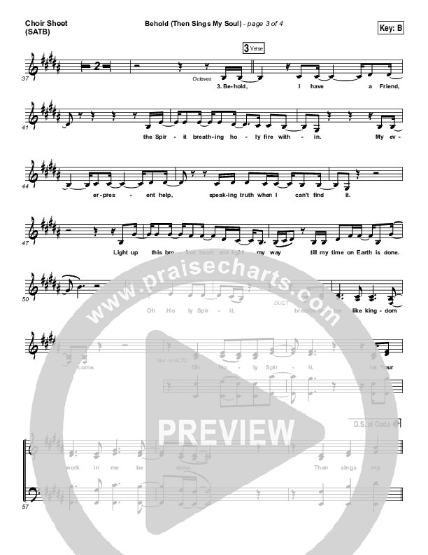 Behold (Then Sings My Soul) Choir Vocals (SATB) (Hillsong Worship)