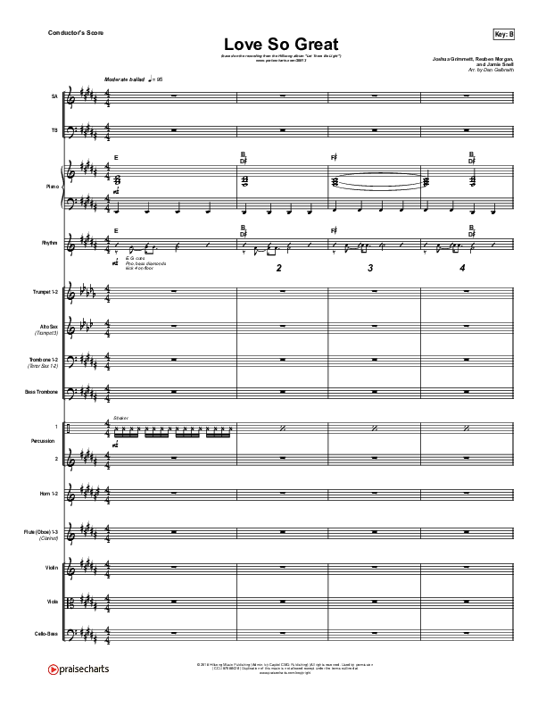 Love So Great Orchestration (Hillsong Worship)