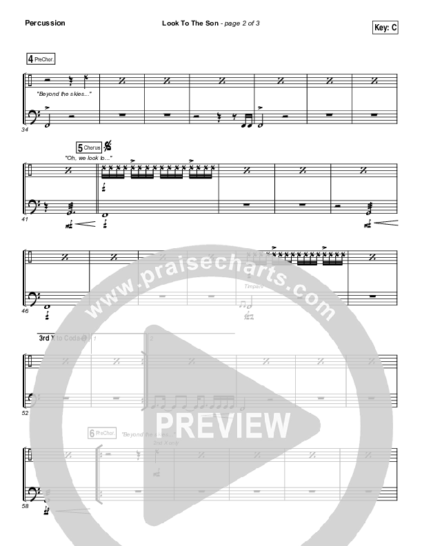 Look To The Son Percussion (Hillsong Worship)