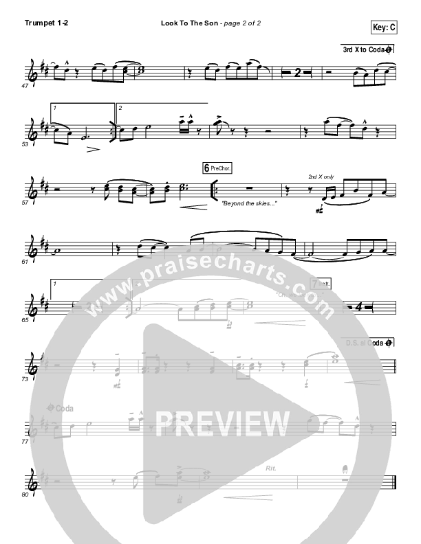 Look To The Son Trumpet 1,2 (Hillsong Worship)