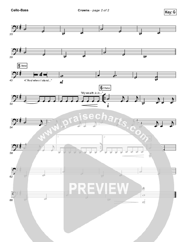 Crowns Cello/Bass (Hillsong Worship)