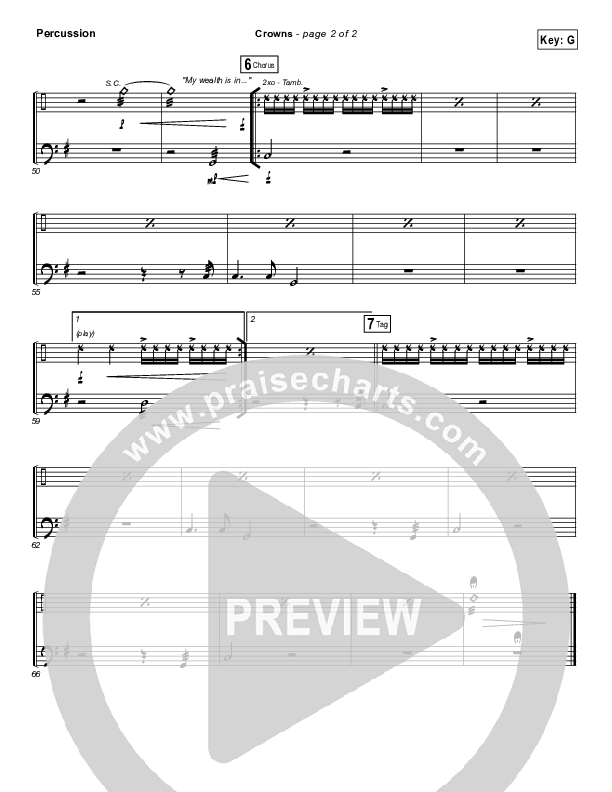 Crowns Percussion (Hillsong Worship)