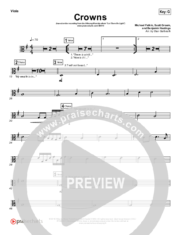Crowns Viola (Hillsong Worship)
