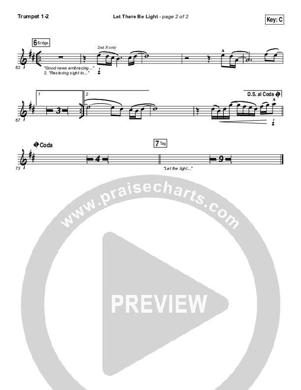 Let There Be Light Trumpet 1,2 (Hillsong Worship)