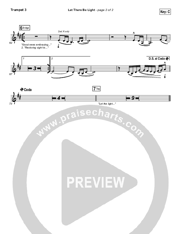 Let There Be Light Trumpet 3 (Hillsong Worship)