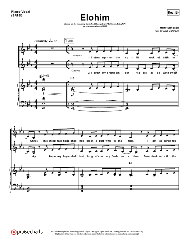 Elohim, Adonai - Misc tunes Sheet music for Vocals (Choral)