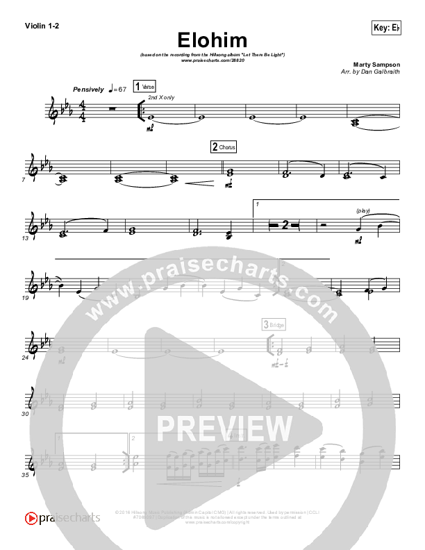 Elohim String Pack (Hillsong Worship)