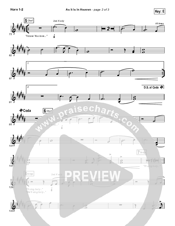 As It Is (In Heaven) Brass Pack (Hillsong Worship)