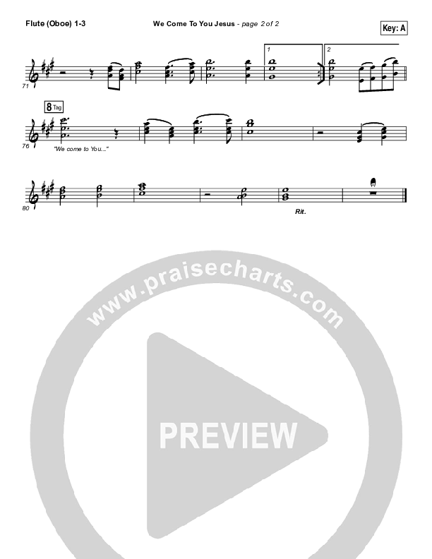 We Come To You Jesus Wind Pack (Paul Baloche)