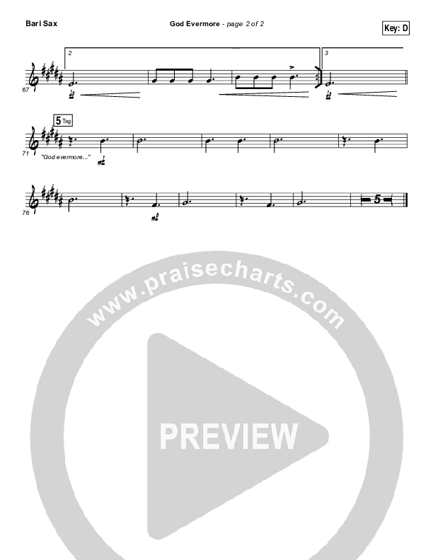 God Evermore Bari Sax (Paul Baloche)