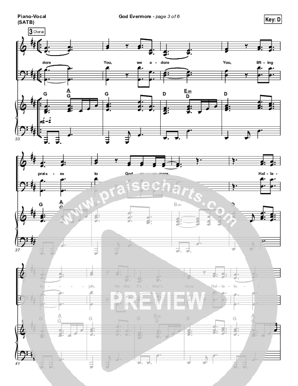 God Evermore Piano/Vocal (SATB) (Paul Baloche)