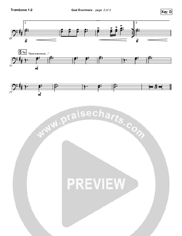 God Evermore Trombone 1/2 (Paul Baloche)