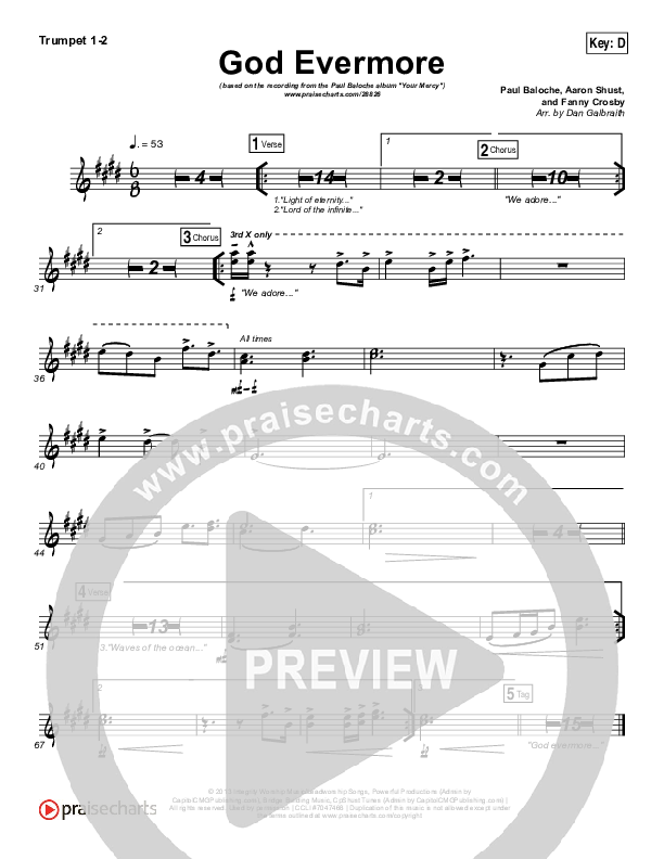 God Evermore Brass Pack (Paul Baloche)