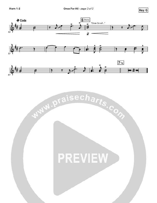 Once For All Brass Pack (Paul Baloche)