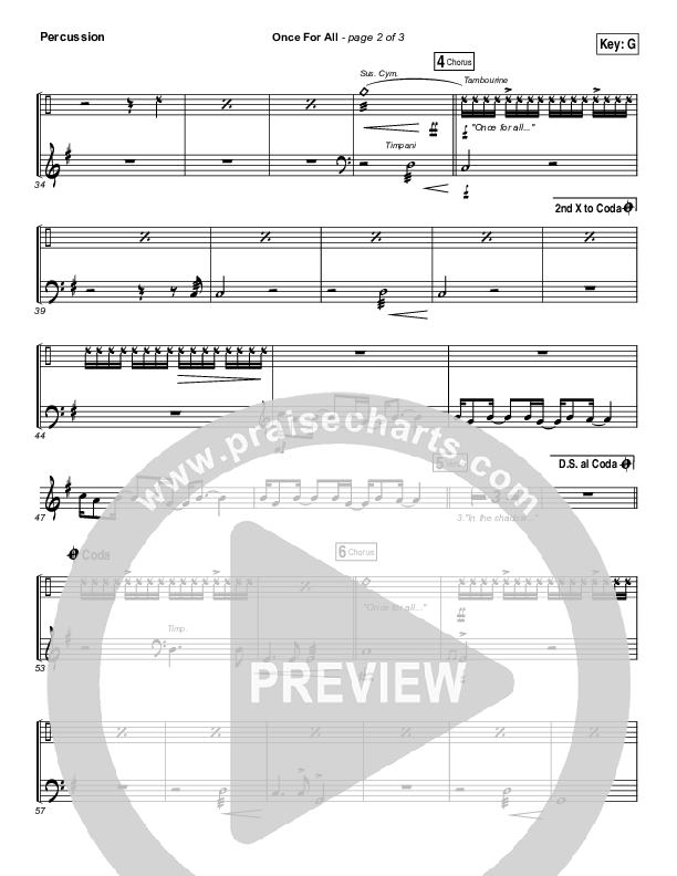 Once For All Percussion (Paul Baloche)