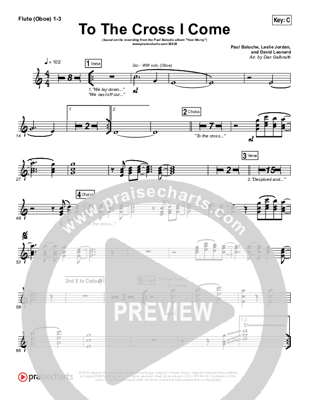 To The Cross I Come Wind Pack (Paul Baloche)