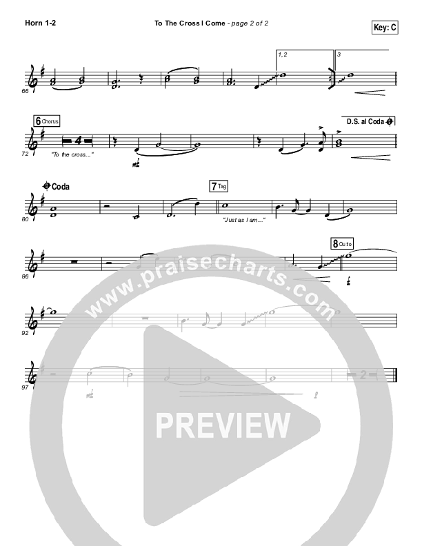 To The Cross I Come Brass Pack (Paul Baloche)