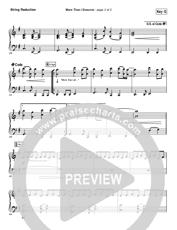 More Than I Deserve String Pack (Paul Baloche)