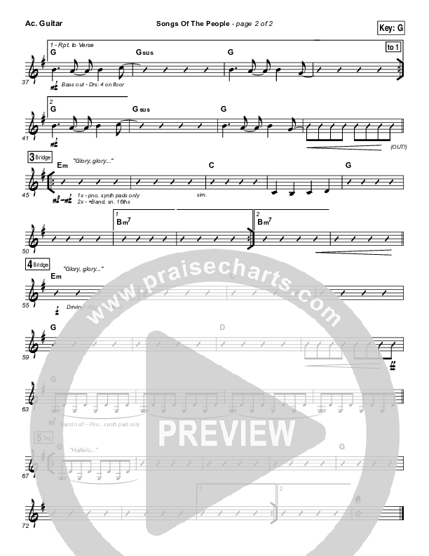 Songs Of The People Acoustic Guitar (Paul Baloche)