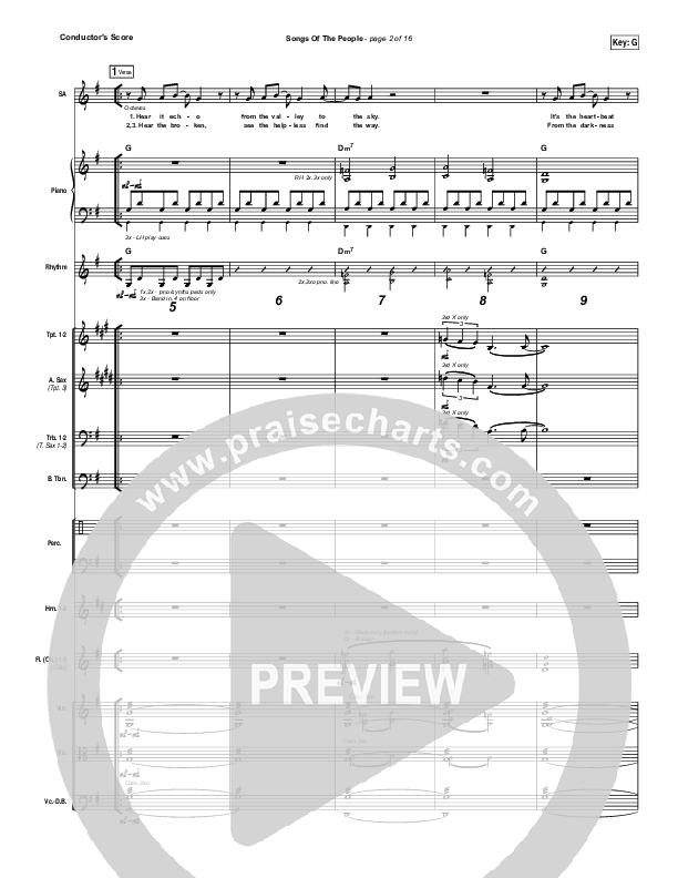 Songs Of The People Orchestration (Paul Baloche)