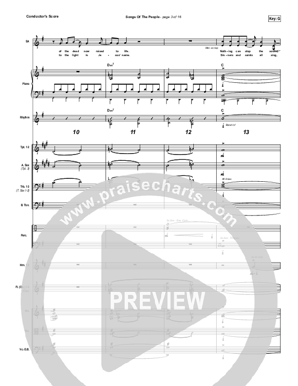 Songs Of The People Conductor's Score (Paul Baloche)