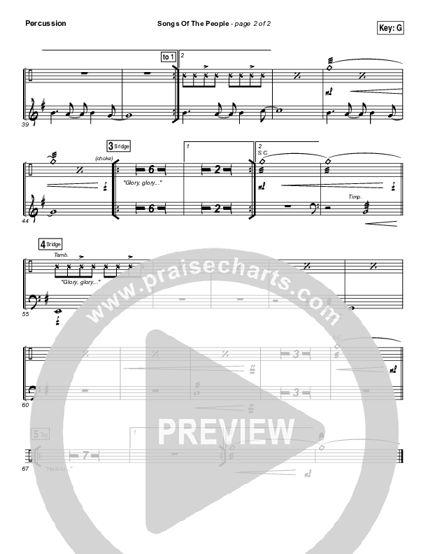 Songs Of The People Percussion (Paul Baloche)