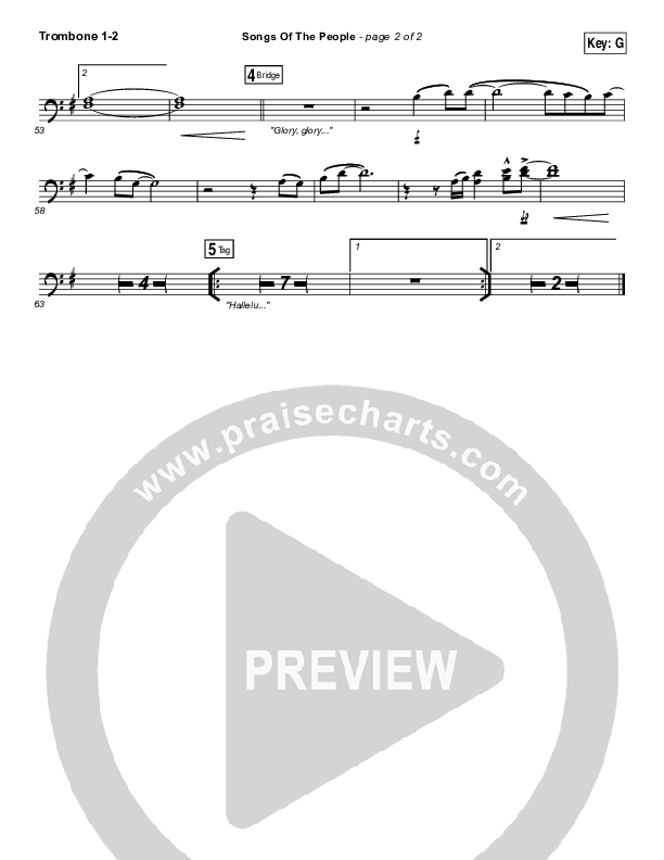 Songs Of The People Trombone 1/2 (Paul Baloche)