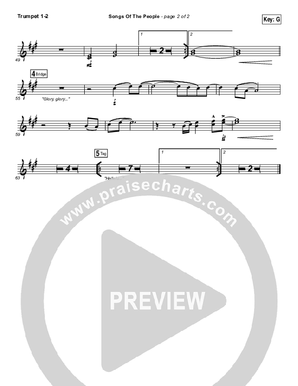 Songs Of The People Trumpet 1,2 (Paul Baloche)