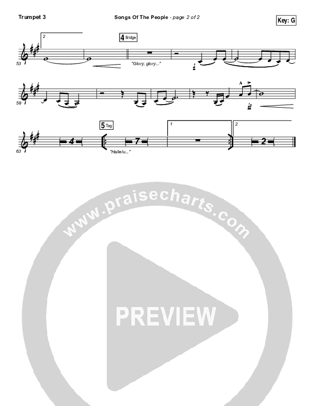 Songs Of The People Trumpet 3 (Paul Baloche)