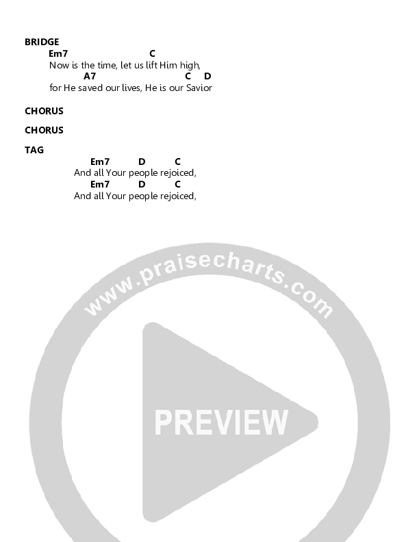 Hosanna's Ring Chords & Lyrics (Joe Weaver)