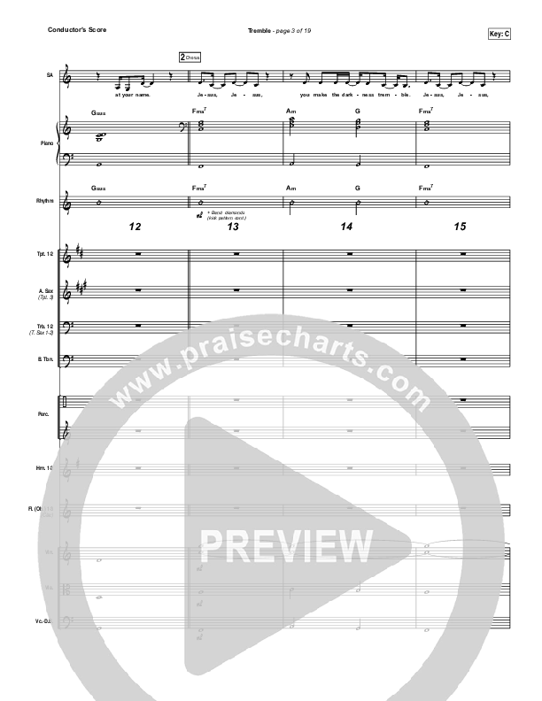 Tremble Conductor's Score (Mosaic MSC)