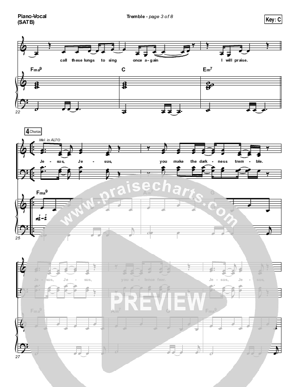 Tremble Piano/Vocal & Lead (Mosaic MSC)