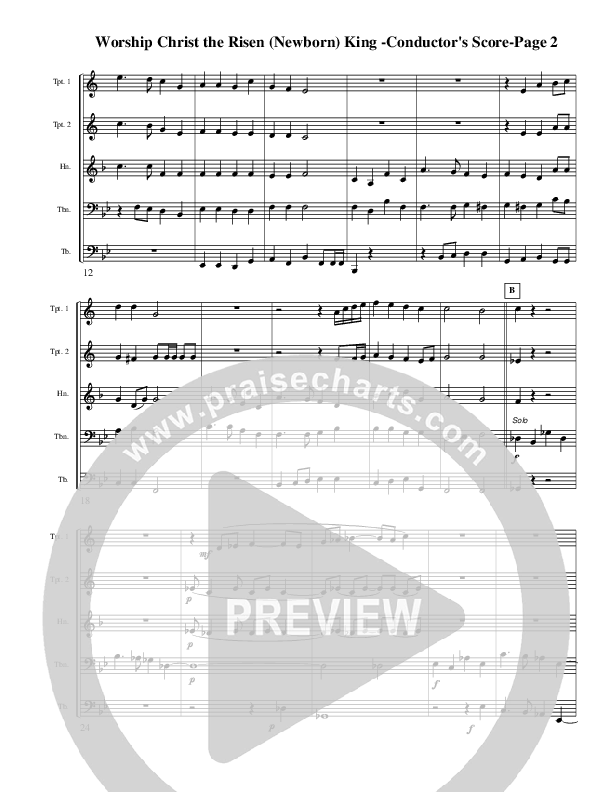 Worship Christ The Risen King Conductor's Score (AnderKamp Music)