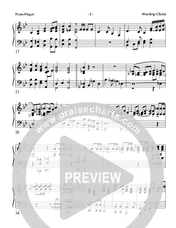 Worship Christ The Risen King Piano Sheet (AnderKamp Music)