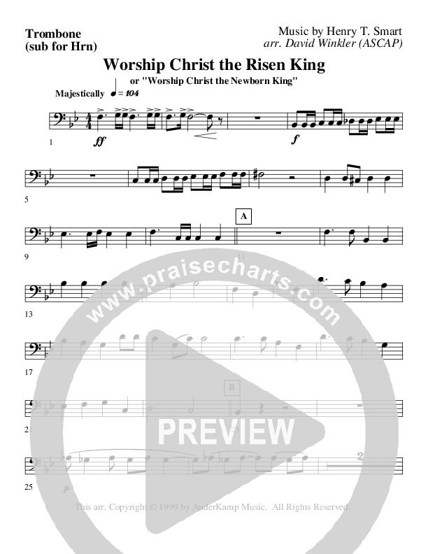 Worship Christ The Risen King Substitute Parts (AnderKamp Music)